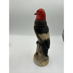 Vintage Jim Beam 1969 Red Headed Woodpecker Collectible Decanter Empty 13”